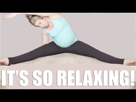 PRENATAL SAFE STRETCH ROUTINE | pregnancy yoga | Relief for insomnia, restless leg syndrome + more