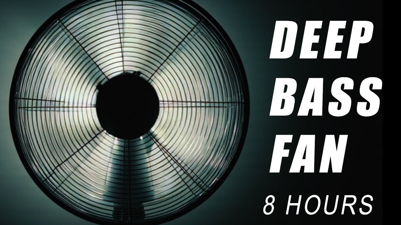 Deep Bass Fan Sound for Sleep | 8 Hours Heavy Box Fan Noise for Sleeping