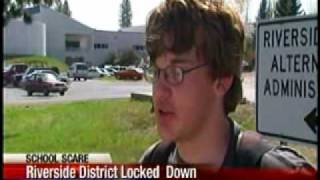 Tense moments inside Riverside campus during lockdown