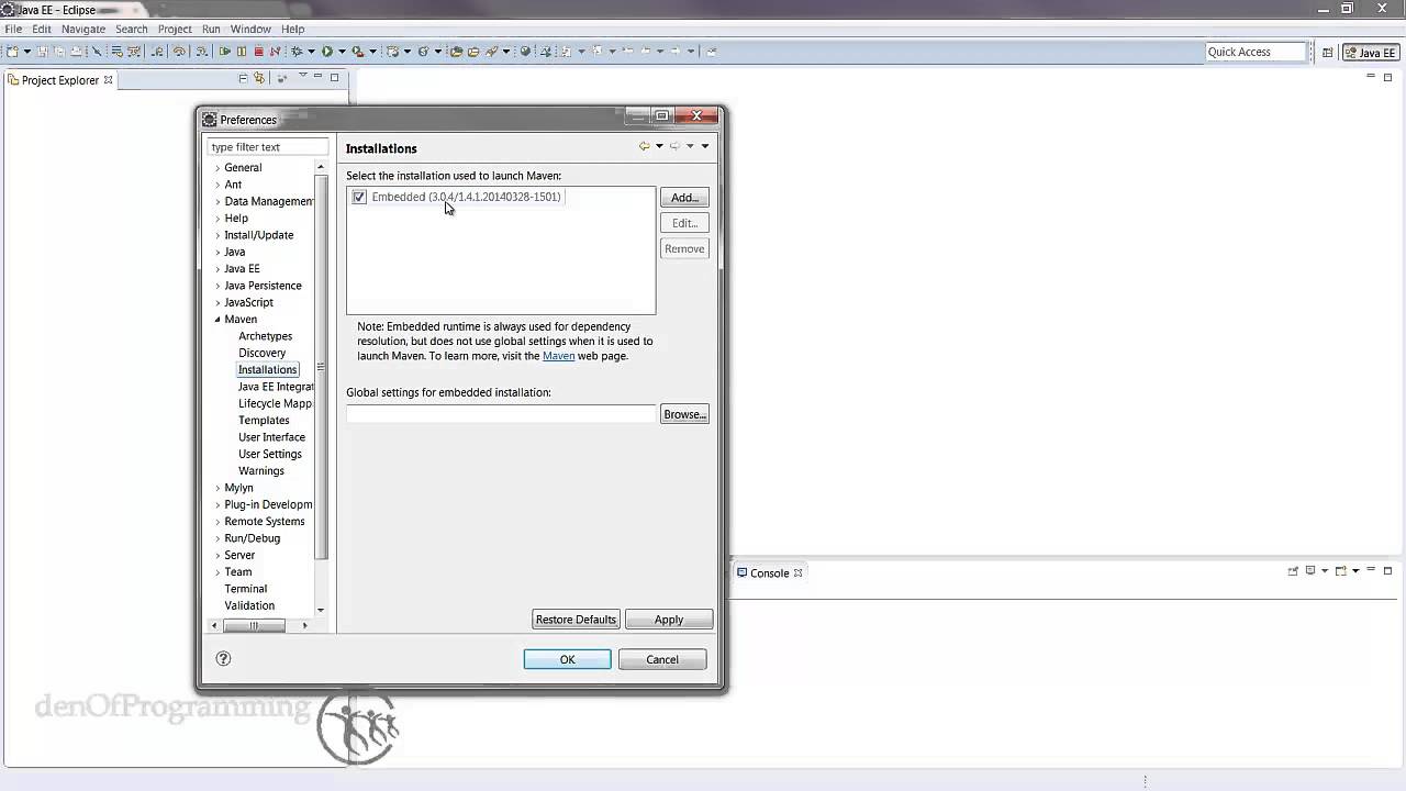 Discover How to Set-Up Apache Maven with Eclipse IDE and m2e - YouTube