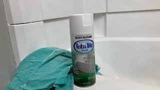 RUSTOLEUM TUB AND TILE SPRAY UPDATE: one month later review