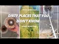 DIRTY PLACES YOU DIDN´T KNOW | Oddly Satisfying Cleaning