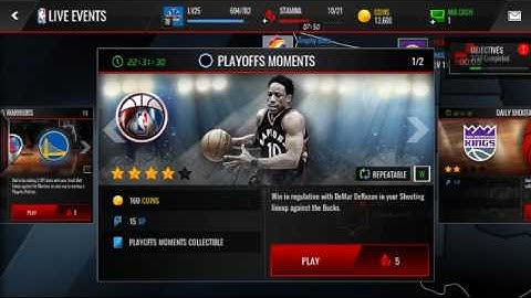Lets play NBA live mobile part 1