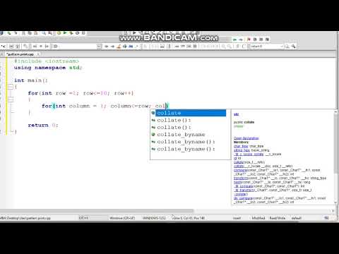 printing a triangle pattern in c++ using nested for loop