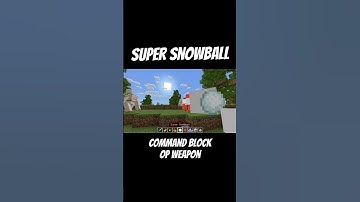 Super Snowball! #minecraft #commandblock #gaming #commandblockhacks #tutorial #commandblockcreations