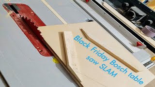 Bosch table saw persistent flaw.  1030, 4100.