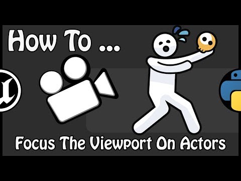 UE 4.22 - How To Focus The Viewport On Actors With Python