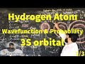 L30.1 The hydrogen atom; wavefunction and probability of 3s orbital