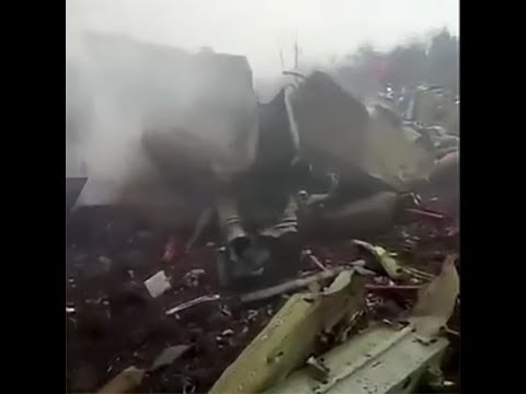 Military transport aircraft crash in Guizhou Province, China