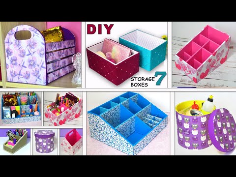 Easy & Attractive 5 Minute DIY Storage Boxes - A Piece Of Rainbow