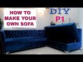 DIY SOFA: How to make a corner sofa L Shaped couch: How to make a Sofa DIY Sofa bed Storage sofa bed