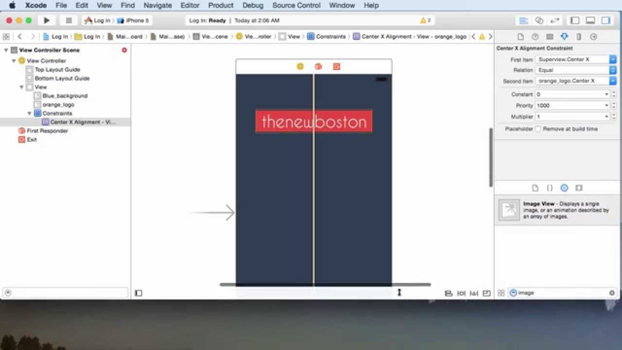 iOS Development with Swift Tutorial - 12 - Adding a Background Image