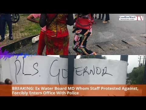 BREAKING: Ex Water Board MD Whom Staff Protested Against, Forcibly Enters Office With Police