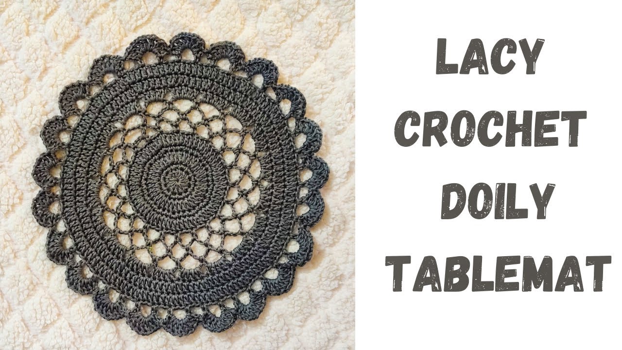 LACY DOILY CROCHET TABLEMAT AND PLACEMAT
