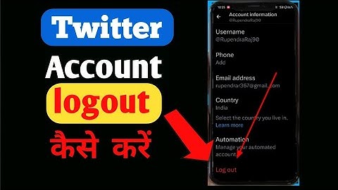 twitter logout kaise kare , twitter logout all devices,how to logout twitter account