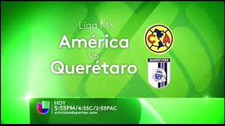 Liga MX (Club America vs Queretaro) Promo on Univision - April 18th, 2015