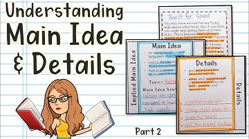 Implied Main Idea Interactive Notebook Lesson