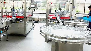 perfume filling crimping machine rotary type cosmetic liquid bottling line fully automated equipment