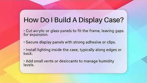 How Do I Build A Display Case? - The Memorabilia Zone