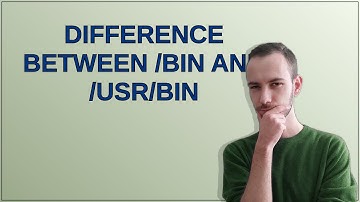 Unix: Difference between /bin and /usr/bin