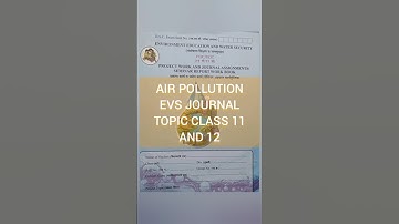 Air Pollution Evs Journal Project Class 11 and 12 | EVS Project Air Pollution Journal #shorts​ #evs​