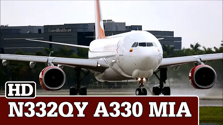 N332QY Avianca Cargo A330 Takeoff at MIA