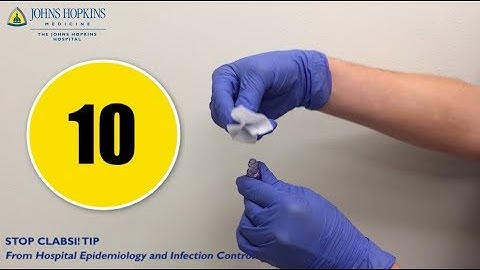 STOP CLABSI! Tip | Scrub the Hub