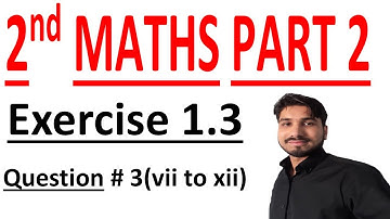 FSC math part 2, 2nd year math part 2, ICS math part 2, C#1 Lec 5 Ex 1.3 Q # 3( vii to xii)Function