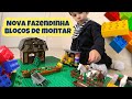 CONHEÇA MINHA NOVA FAZENDINHA DE BRINQUEDO | fazenda de blocos de montar | cavalo trator lego boi