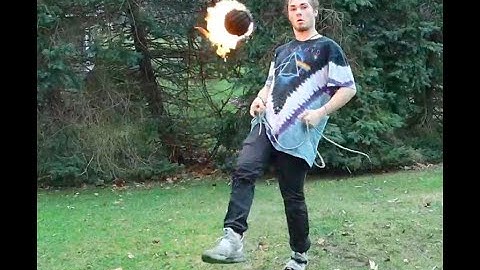 Fire Meteor Hammer (Giant rope dart head)