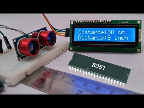Ultrasonic Distance Sensor with 8051 | Full Project, Circuit & Code