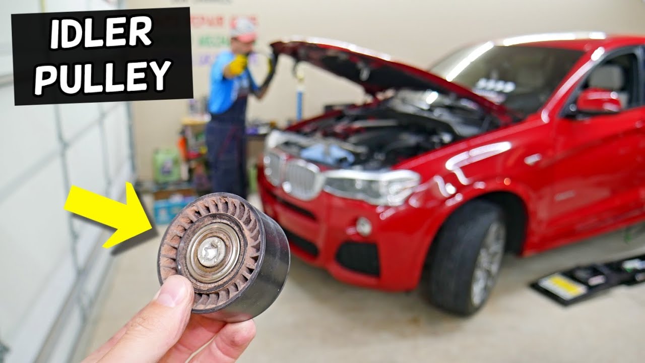 IDLER PULLEY REPLACEMENT REMOVAL BMW X3 X4 XDRIVE35i SDRIVE35i M40i