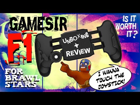 UNBOXING + REVIEW: GAMESIR F1 Joystick Grip for Android and iPhone for BRAWL STARS!!