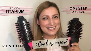 Cepillos Revlon ¿Cual es mejor?| One Step Original VS Titanium | Reseña -  YouTube