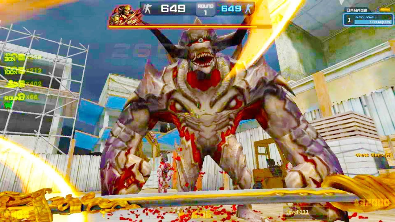 Counter-Strike Nexon: Zombies - Zombie Scenario Mode online gameplay on Nightmare map (Hard6)