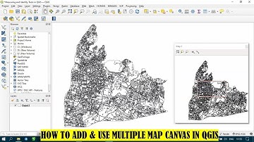 QGIS Tutorials 7: How to Add & use Multiple Map Canvases in QGIS | New Map View | Beginners