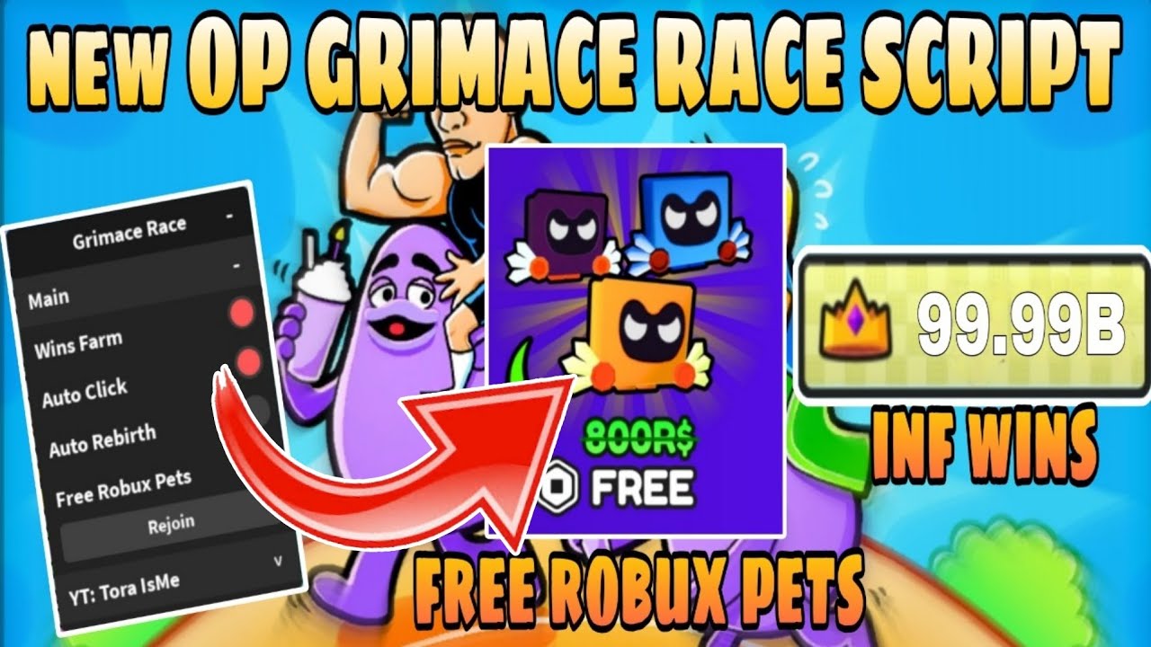 grimace race simulator op pets script｜TikTok Search