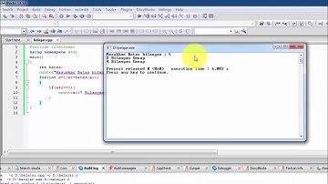 C++ Tutorials-Menentukan Bilangan Ganjil dan Genap