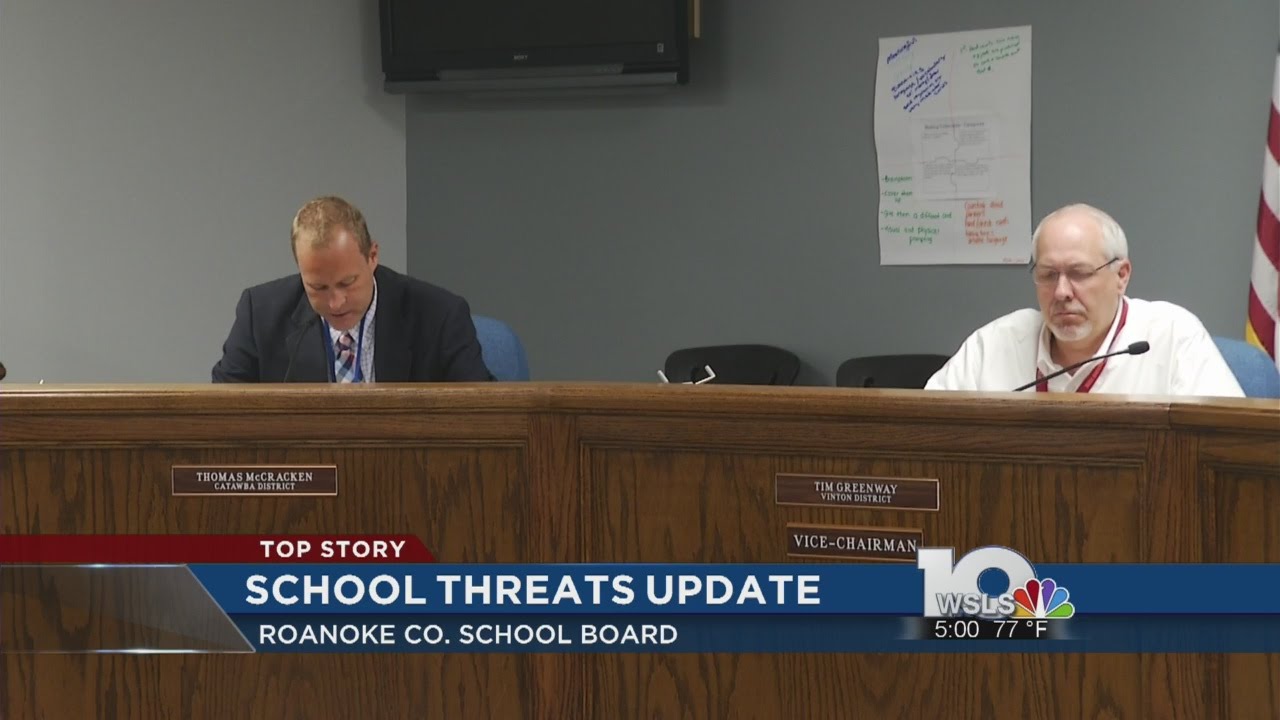 Roanoke Co. School Board discusses recent threats - YouTube