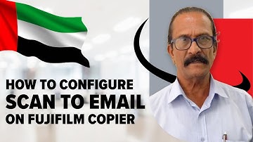 How to configure scan to email on Fujifilm machines