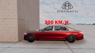 MercedesMaybach S580 vs Wall 300 KM/H  BeamNG Drive #beamngcrashes