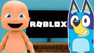 Baby and Bluey Play ROBLOX!