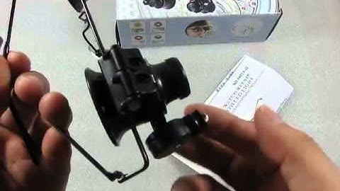 Glasses type watch repair magnifier with LED light【】