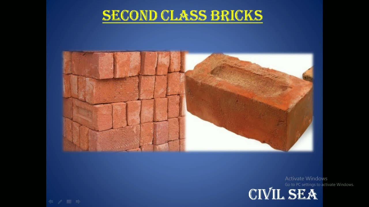 HOW MANY CLASSES OF BURNT CLAY BRICKS. CHARACTERISTICS & USES YouTube
