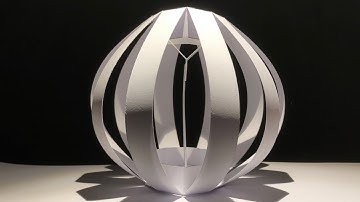 Pop-up lantern with inverted collars