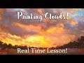 REAL TIME! Taking the Mystery out of Painting CLOUDS!