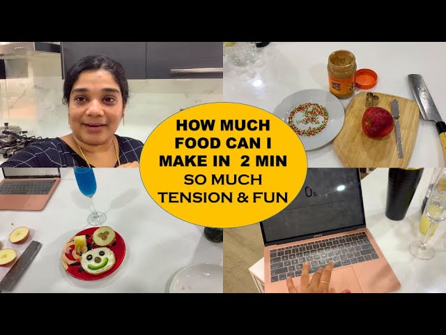 So Much Tension - How Much Food Can I Make in 2 Just Mins - 2 Minute Fireless Cooking Challenge So Much Tension - How Much Food Can I Make in 2 Just Mins - 2 Minute Fireless Cooking Challenge
