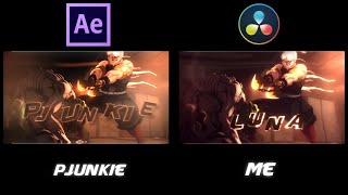 After effects VS DaVinci Resolve - Two × Tengen - [Edit/AMV] Remake ‪@PJUNKIE Profile