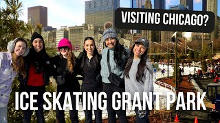 Ice Skating the Ribbon at Maggie Daley Park | chicago vlog by Caira Button 950 views 2 months ago 5 minutes, 4 seconds