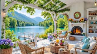 Peaceful Morning Ambience by the Lake 🌿 Soft Piano Music & Nature Ambience for Work, Study screenshot 1